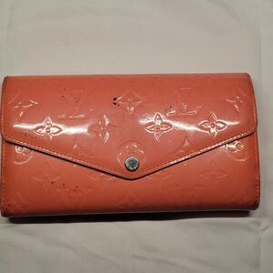 Louis Vuitton Coral Monogram Vernis Long Wallet